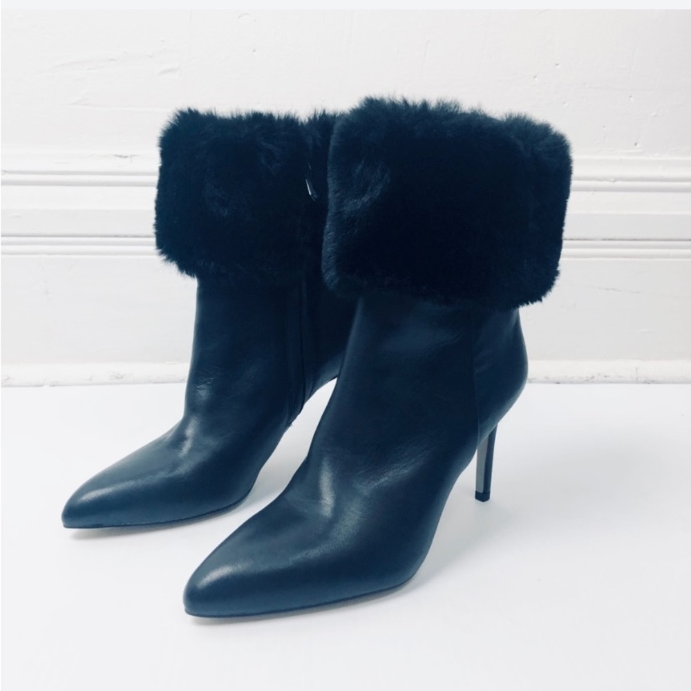 Sam Edelman Oleana Fur Heeled Leather Boot